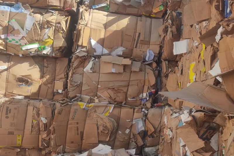 Cardboard Bales Warehouse